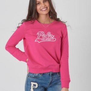 Ralph Lauren Graphic Po Tops Knit Neule Vaaleanpunainen