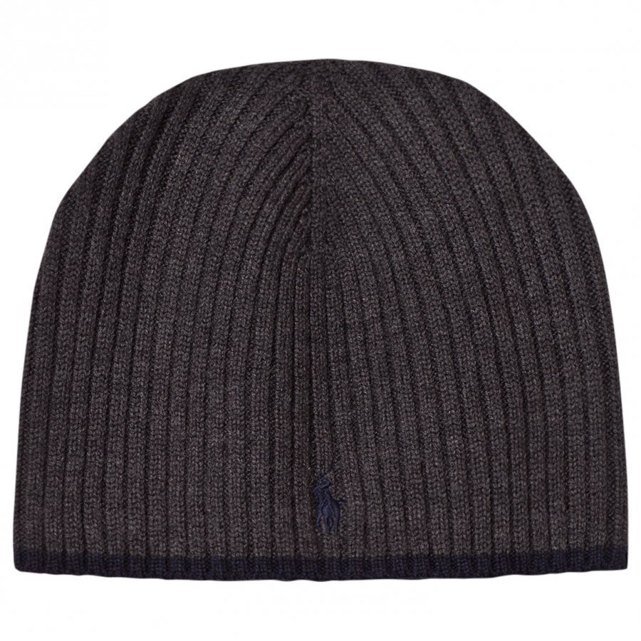 Ralph Lauren Grey Merino Beanie Pipo