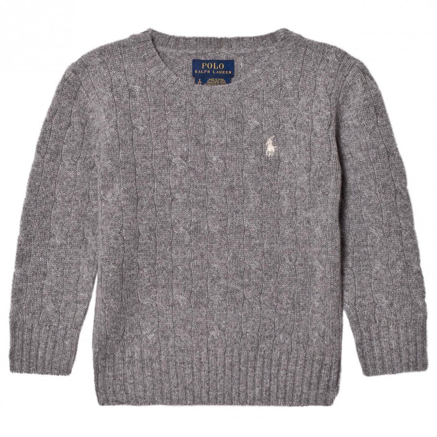 Ralph Lauren Grey Wool Knit Sweater Oloasun Paita