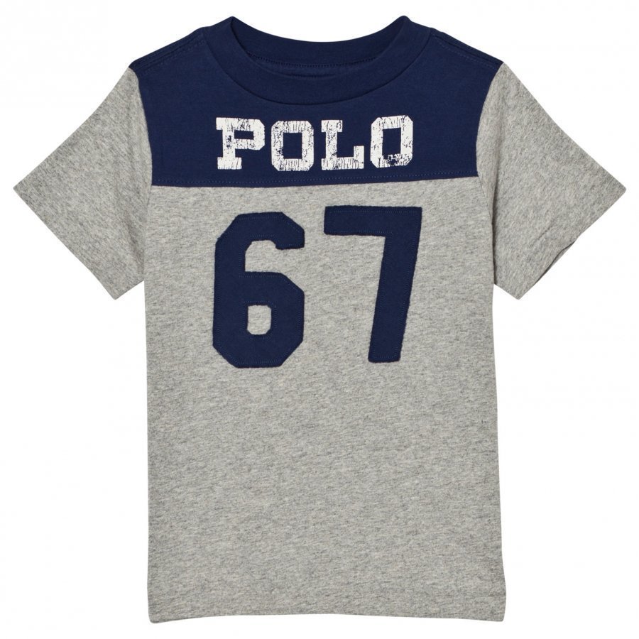 Ralph Lauren Grey/Navy Polo Tee T-Paita