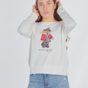 Ralph Lauren Hol Bear Po Tops Knit Neule Valkoinen