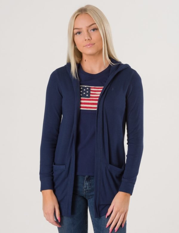 Ralph Lauren Hooded Cardigan Neule Sininen