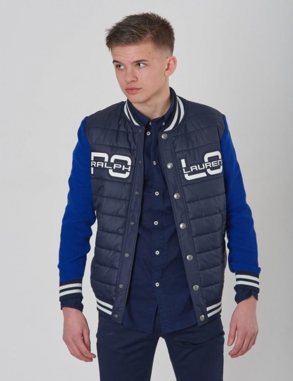 Ralph Lauren Hybrid Jacket Tops Sweater Takki Sininen