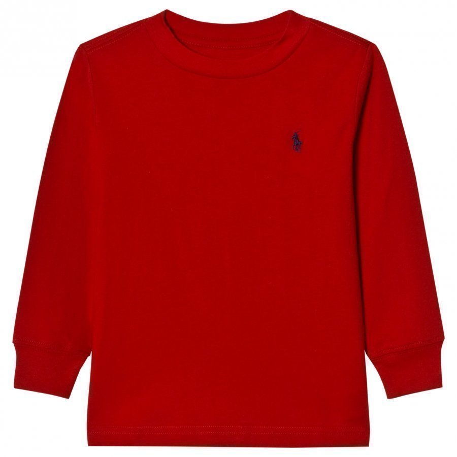 Ralph Lauren Jersey Crewneck Tee Red Pitkähihainen T-Paita