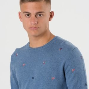 Ralph Lauren Long Sleeve Crew Neck Neule Sininen