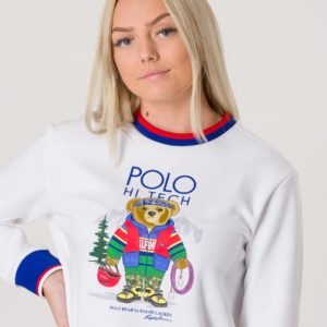 Ralph Lauren Long Sleeve Crew Neck Neule Valkoinen