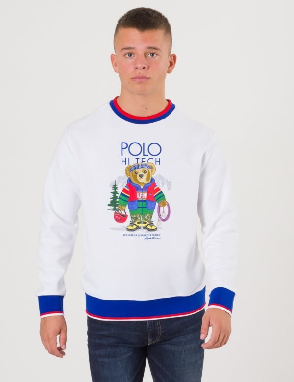 Ralph Lauren Long Sleeve Crew Neck Neule Valkoinen