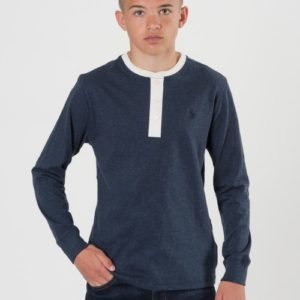 Ralph Lauren Long Sleeve Henley Paita Sininen