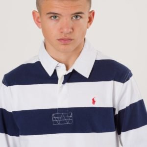 Ralph Lauren Long Sleeve Rugby Polo Pikee Sininen