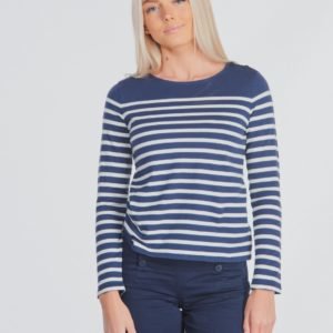 Ralph Lauren Long Sleeve Strp Knit Neule Sininen