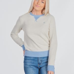 Ralph Lauren Long Sleeve Textured Tops Sweater Neule Beigestä