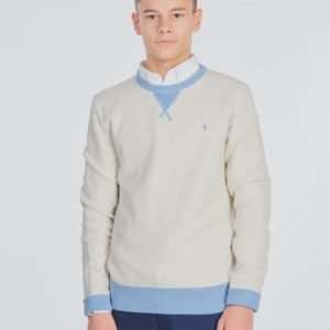 Ralph Lauren Long Sleeve Textured Tops Sweater Neule Beigestä