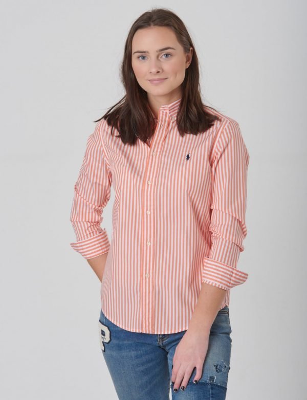 Ralph Lauren Ls Bd Tops Shirt Kauluspaita Oranssi