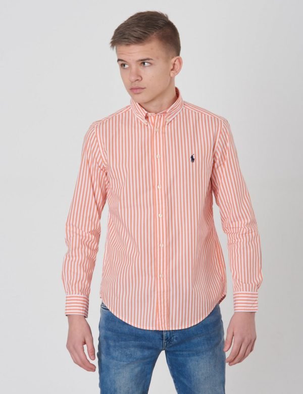 Ralph Lauren Ls Bd Tops Shirt Kauluspaita Oranssi