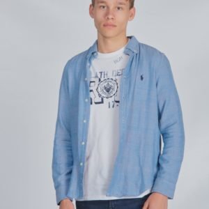 Ralph Lauren Ls Bd Tops Shirt Kauluspaita Sininen