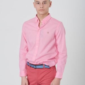 Ralph Lauren Ls Bd Tops Shirt Kauluspaita Vaaleanpunainen