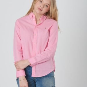 Ralph Lauren Ls Bd Tops Shirt Kauluspaita Vaaleanpunainen