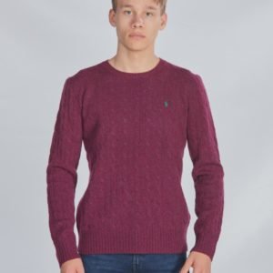 Ralph Lauren Ls Cable Cn Tops Sweater Neule Punainen