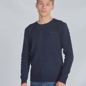 Ralph Lauren Ls Cable Cn Tops Sweater Neule Sininen