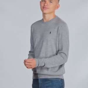 Ralph Lauren Ls Cn Po Tops Sweater Neule Harmaa