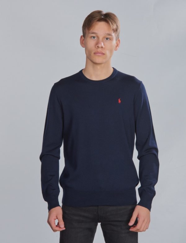 Ralph Lauren Ls Cn Po Tops Sweater Neule Sininen