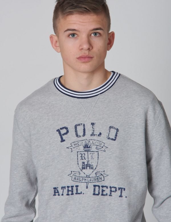 Ralph Lauren Ls Cn Tops Knit Neule Harmaa