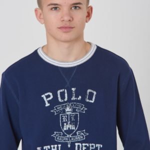 Ralph Lauren Ls Cn Tops Knit Neule Sininen