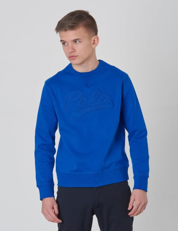 Ralph Lauren Ls Cn Tops Knit Neule Sininen