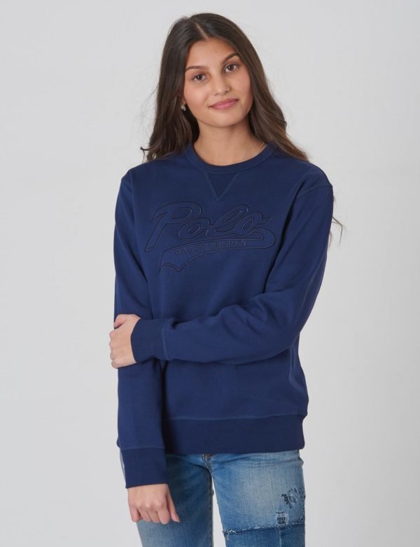 Ralph Lauren Ls Cn Tops Knit Neule Sininen