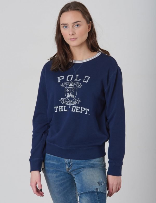 Ralph Lauren Ls Cn Tops Knit Neule Sininen