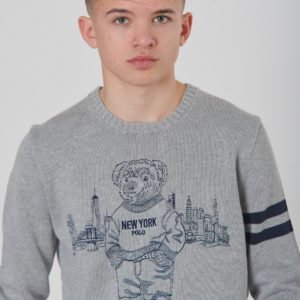 Ralph Lauren Ls Cn Tops Sweater Neule Harmaa