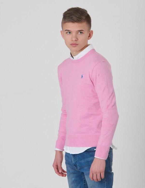 Ralph Lauren Ls Cn Tops Sweater Neule Vaaleanpunainen