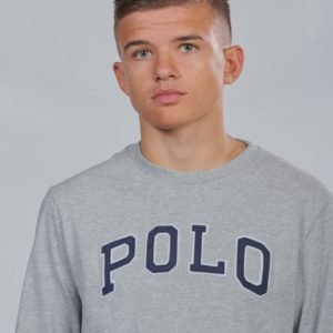 Ralph Lauren Ls Cn Tops T Shirt T-Paita Harmaa