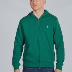 Ralph Lauren Ls Fz Hood Tops Knit Huppari Vihreä