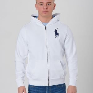 Ralph Lauren Ls Fz Tops Knit Huppari Valkoinen