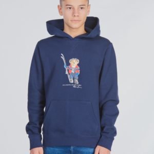 Ralph Lauren Ls Hood Tops Knit Huppari Sininen