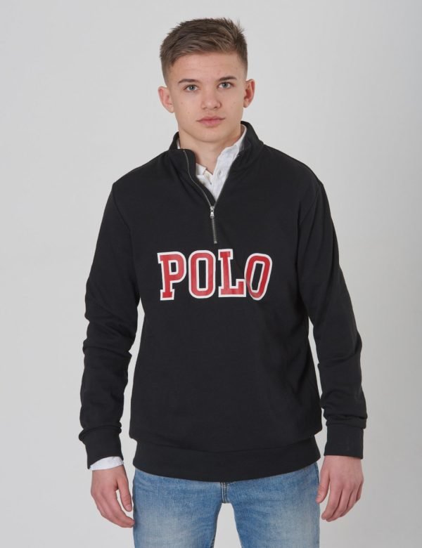 Ralph Lauren Ls Hz Tops Knit Neule Musta