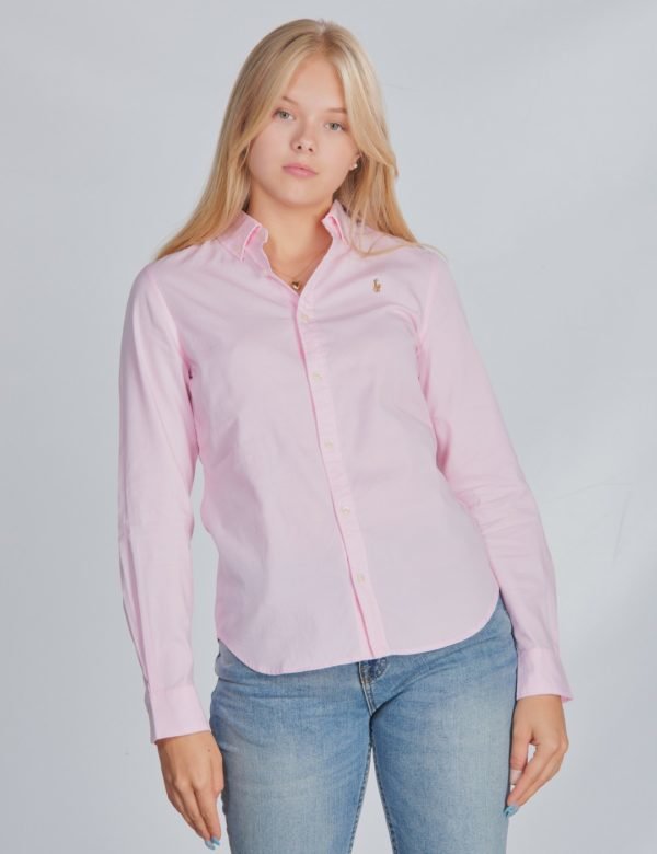 Ralph Lauren Ls Oxford Shirt Kauluspaita Vaaleanpunainen