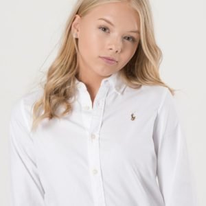 Ralph Lauren Ls Oxford Shirt Kauluspaita Valkoinen