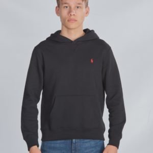 Ralph Lauren Ls Po Hood Tops Knit Huppari Musta