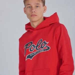 Ralph Lauren Ls Po Hood Tops Knit Huppari Punainen