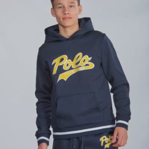 Ralph Lauren Ls Po Hood Tops Knit Huppari Sininen