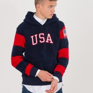 Ralph Lauren Ls Polo Hoodie Huppari Sininen