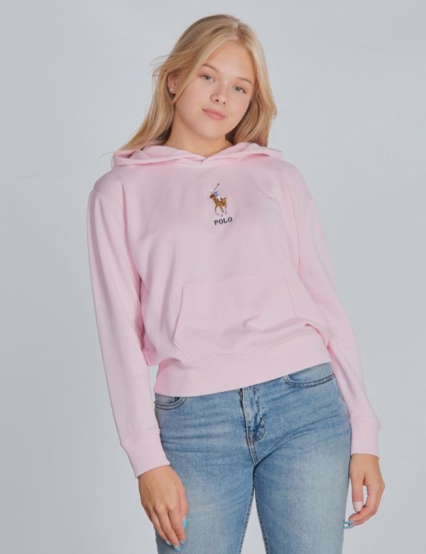 Ralph Lauren Ls Pp Po Tops Knit Huppari Vaaleanpunainen