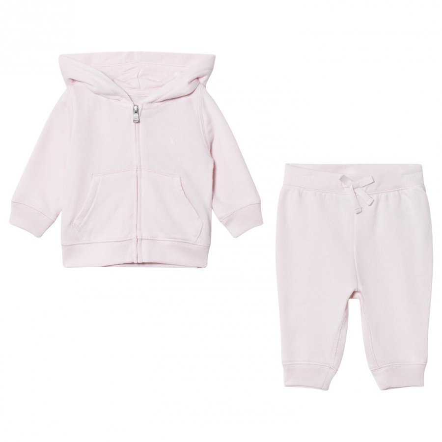 Ralph Lauren Morning Pink Infants Fleece Haalarit