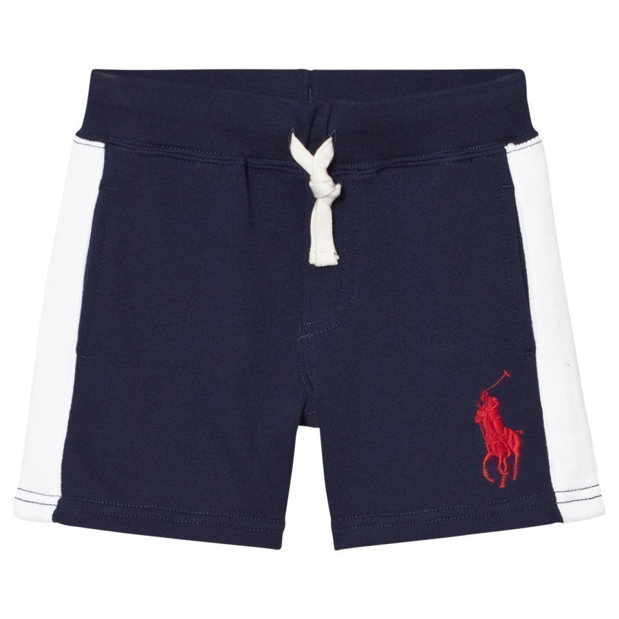 Ralph Lauren Navy And White Stripe Sweat Shorts Oloasun Shortsit