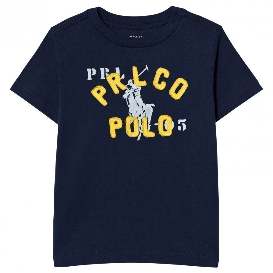 Ralph Lauren Navy Branded Graphic Tee T-Paita