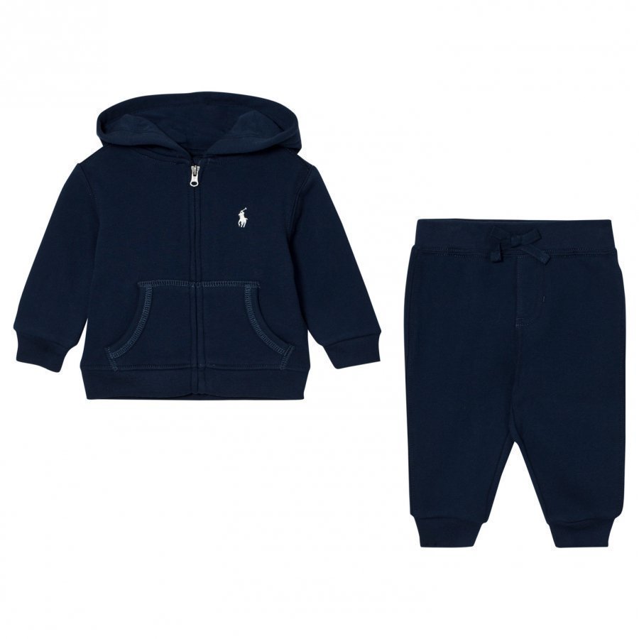 Ralph Lauren Navy Branded Tracksuit Verryttelyasu