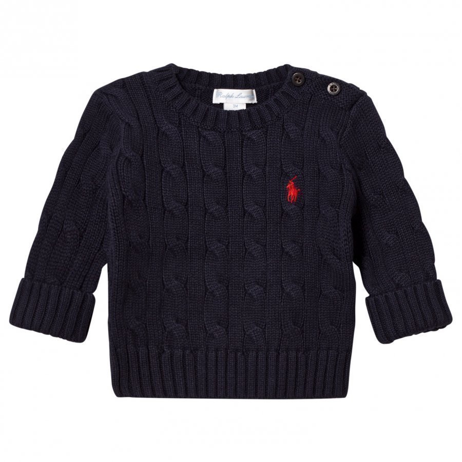Ralph Lauren Navy Cable Knit Sweater Paita