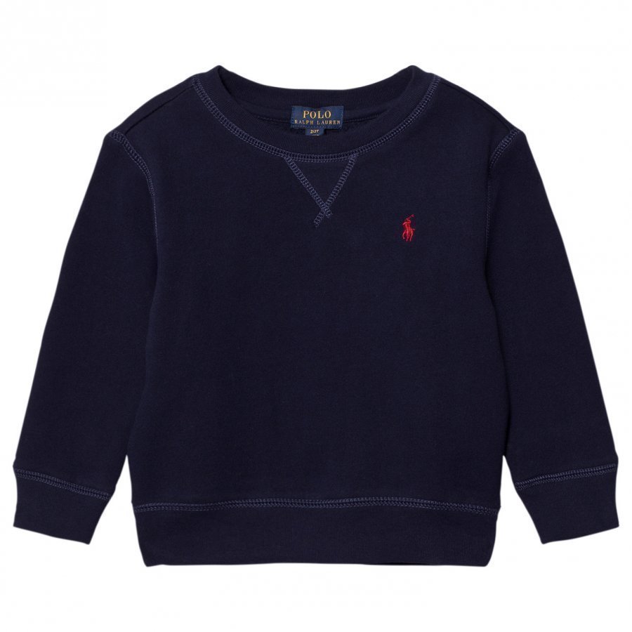 Ralph Lauren Navy Crew Neck Sweatshirt Fleece Paita